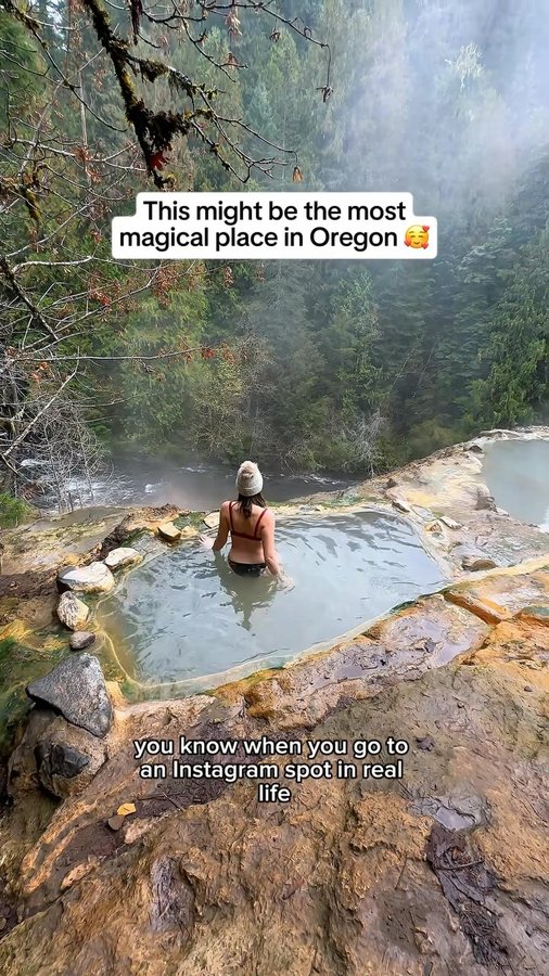 Instagram post by @fuelforthesole for Travel Oregon. Caption reads: Can you imagine a more magical place?

📍Umpqua....