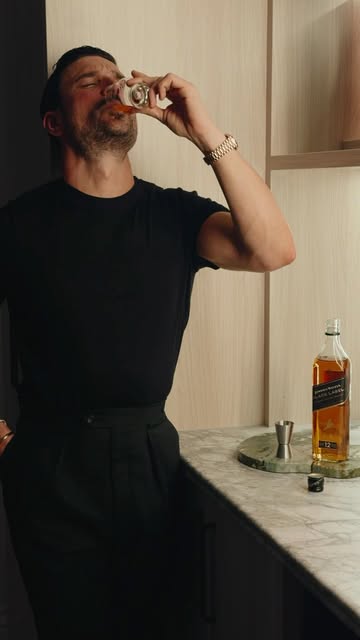 Instagram post by @shaybenmoussa for Johnnie Walker. Caption reads: [...] gift does exist, and it comes in a....