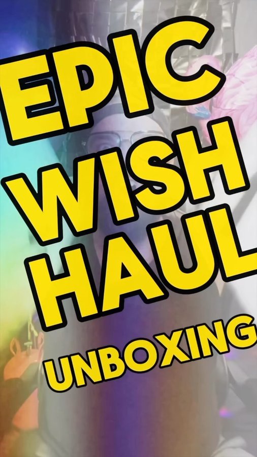 Instagram post by @whothefisjc for Wish. Caption reads: This is what I ordered to celebrate Wishmas with....