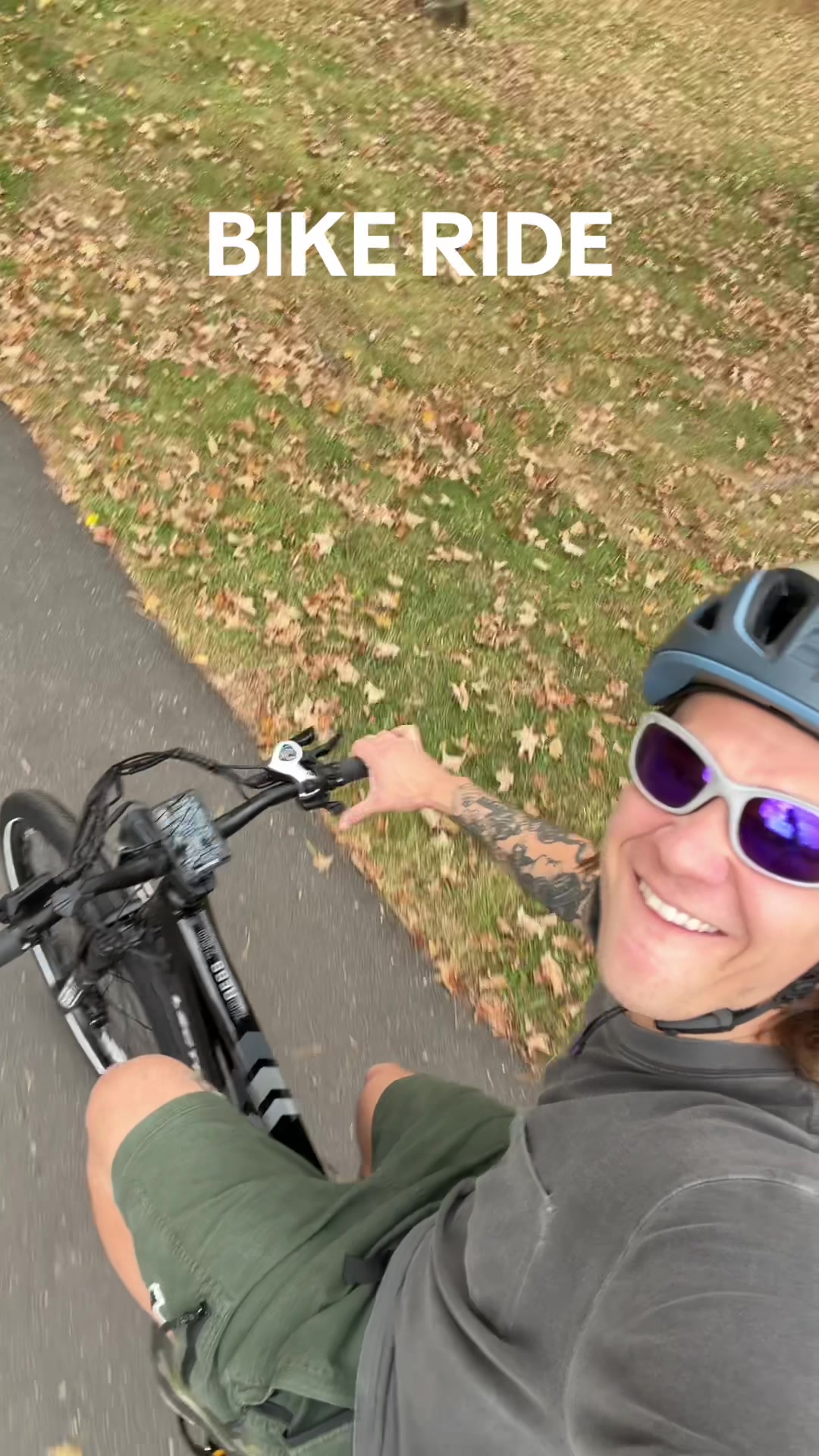 TikTok post by @chickenjawsh for Lectric eBikes. Caption reads: Cruising the current on my electric steed @Lectric....