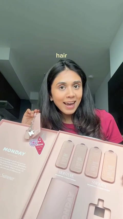Instagram post by @that.torontogirl for MONDAY Haircare. Caption reads: Thank you 🥹🥹 @mondayhaircare 💗✨ [craziest PR....