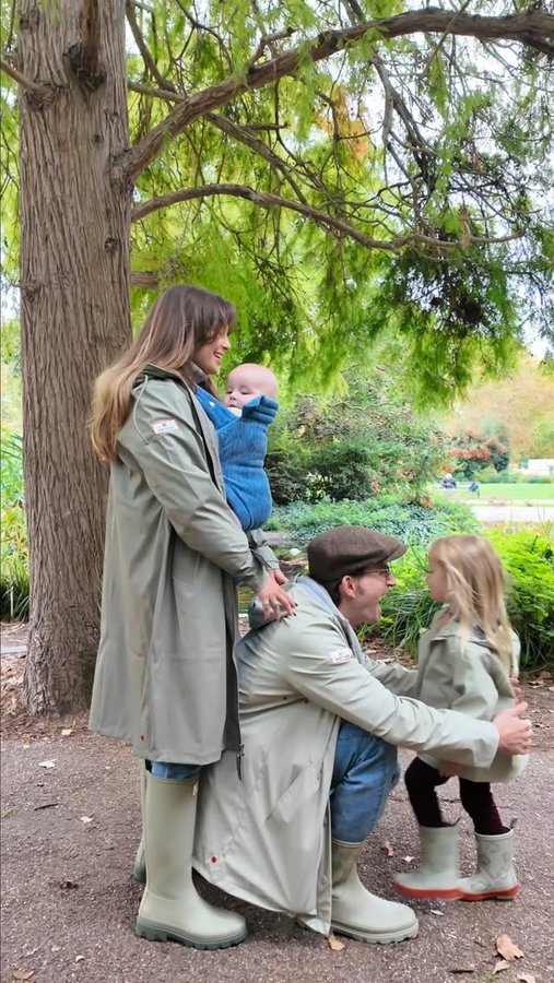 Instagram post by @proudlock for Hunter Boots. Caption reads: Rainy day adventures call for @hunterbootsuk x....