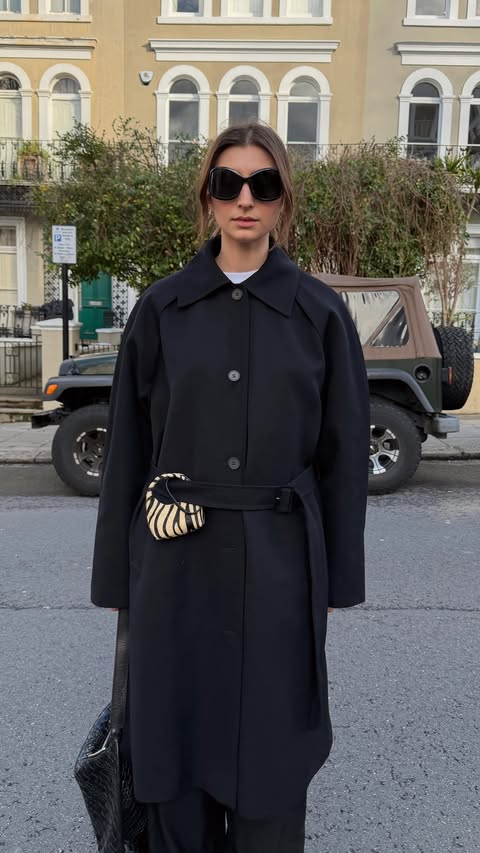 Instagram post by @poppyalmond for & Other Stories. Caption reads: Uniform @andotherstories ad.