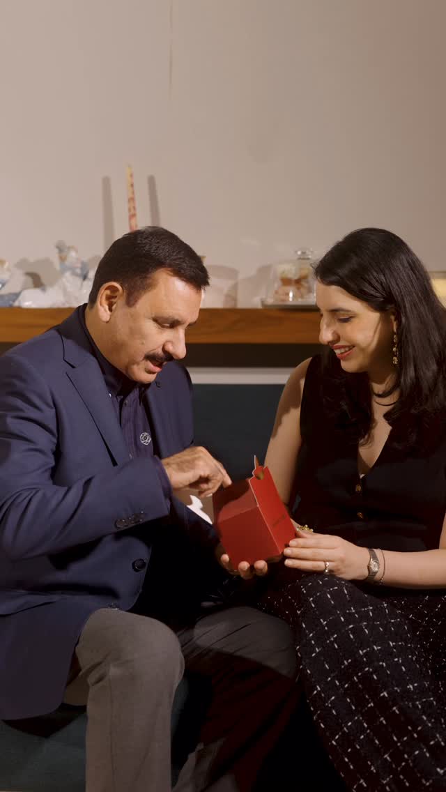 Instagram post by @navrozedhondy for The Collective. Caption reads: This Diwali, we are turning gifting into an art —....