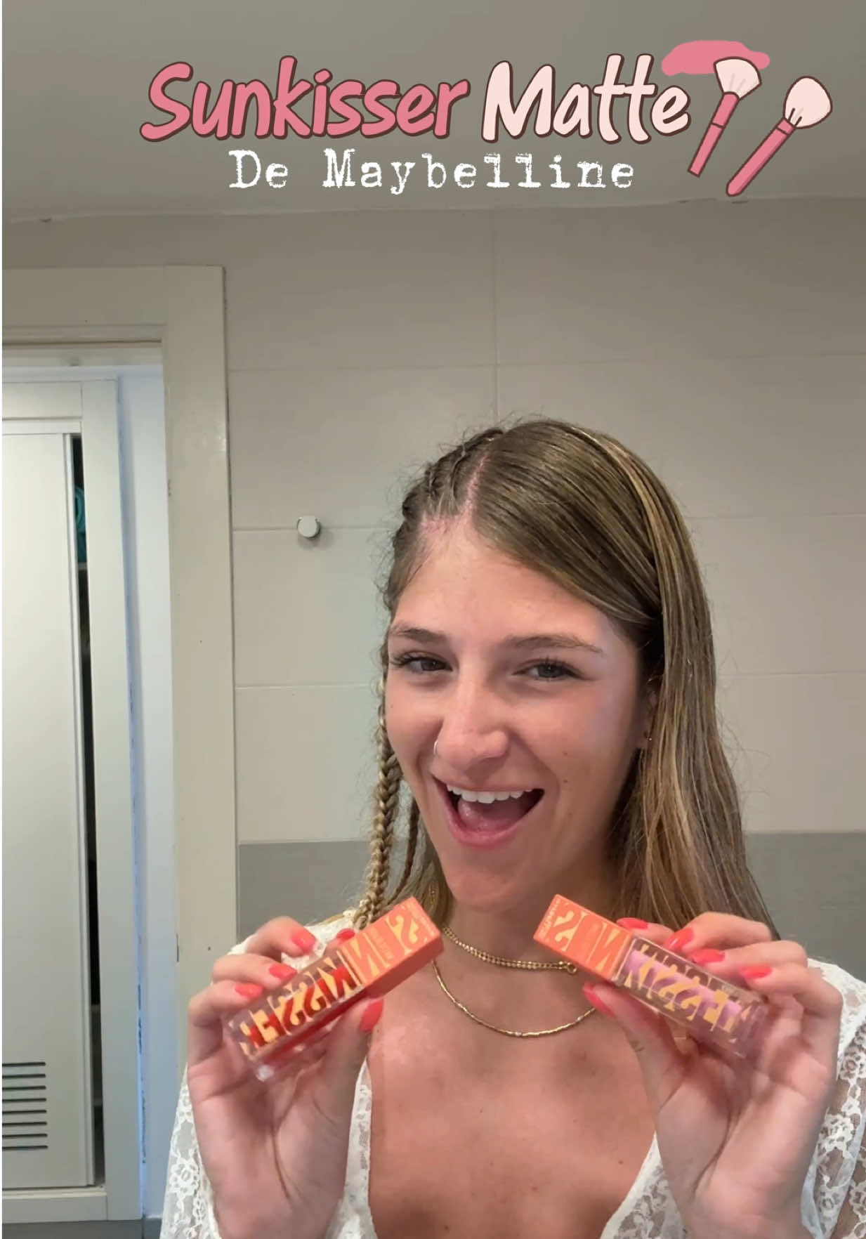 TikTok post by @sofiawoldarsky_ for Maybelline. Caption reads: GRWM Punta Cana @Maybelline NY ....