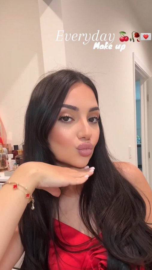 Instagram post by @tsovi_blog for PUPA Milano. Caption reads: @hourglasscosmetics @saiebeauty @ultabeauty....