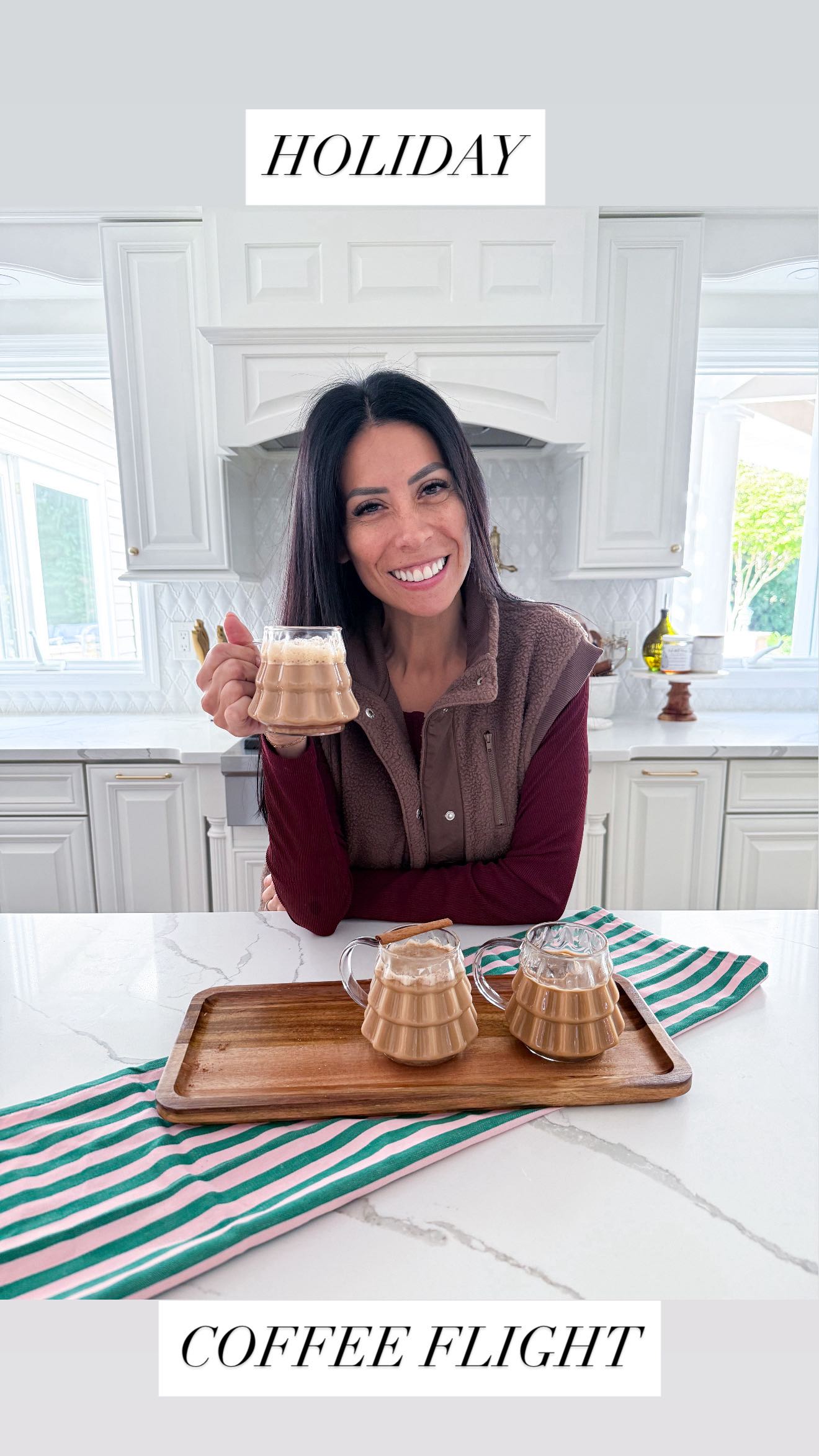 Instagram post by @carla.bushey for Truvia. Caption reads: ☕️ 🎄You can still indulge in all your favorite....