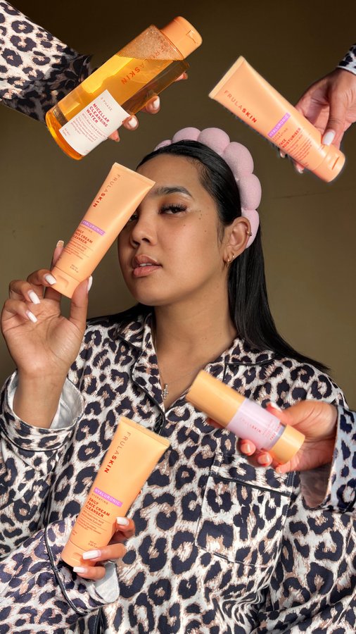 Instagram post by @kristenvandalen for Frulabeauty. Caption reads: [...] the Hyaluronic Hydration range from....