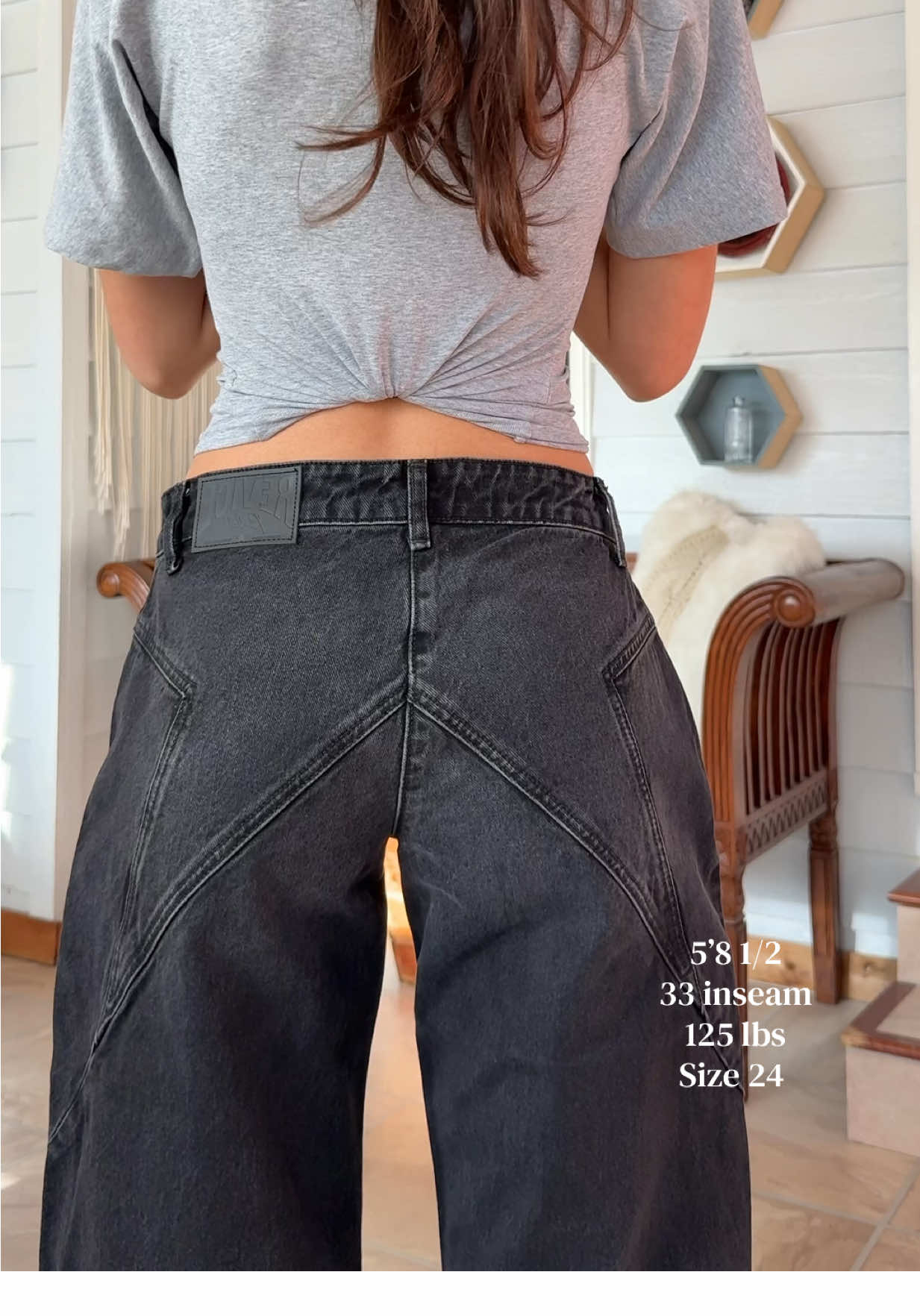 TikTok post by @stephanie.m.sardinas for Revice Denim. Caption reads: [...] an understatement!! #revice #revicedenim....