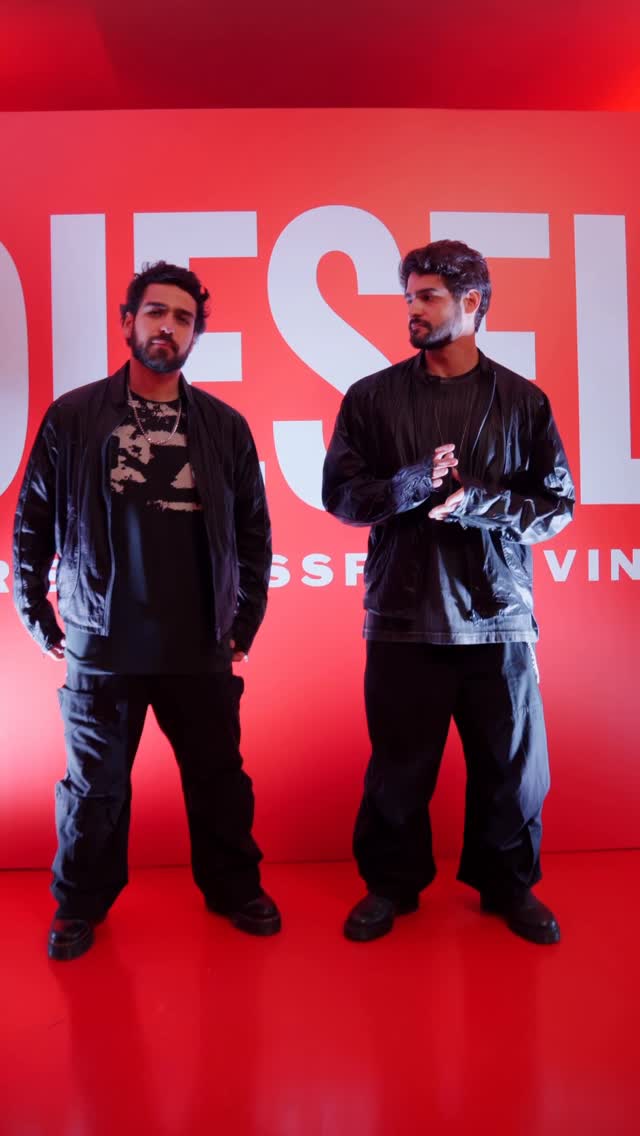 Instagram post by @catdealers for Diesel. Caption reads: Exclusive red night w/ @diesel_brasil 🚩.