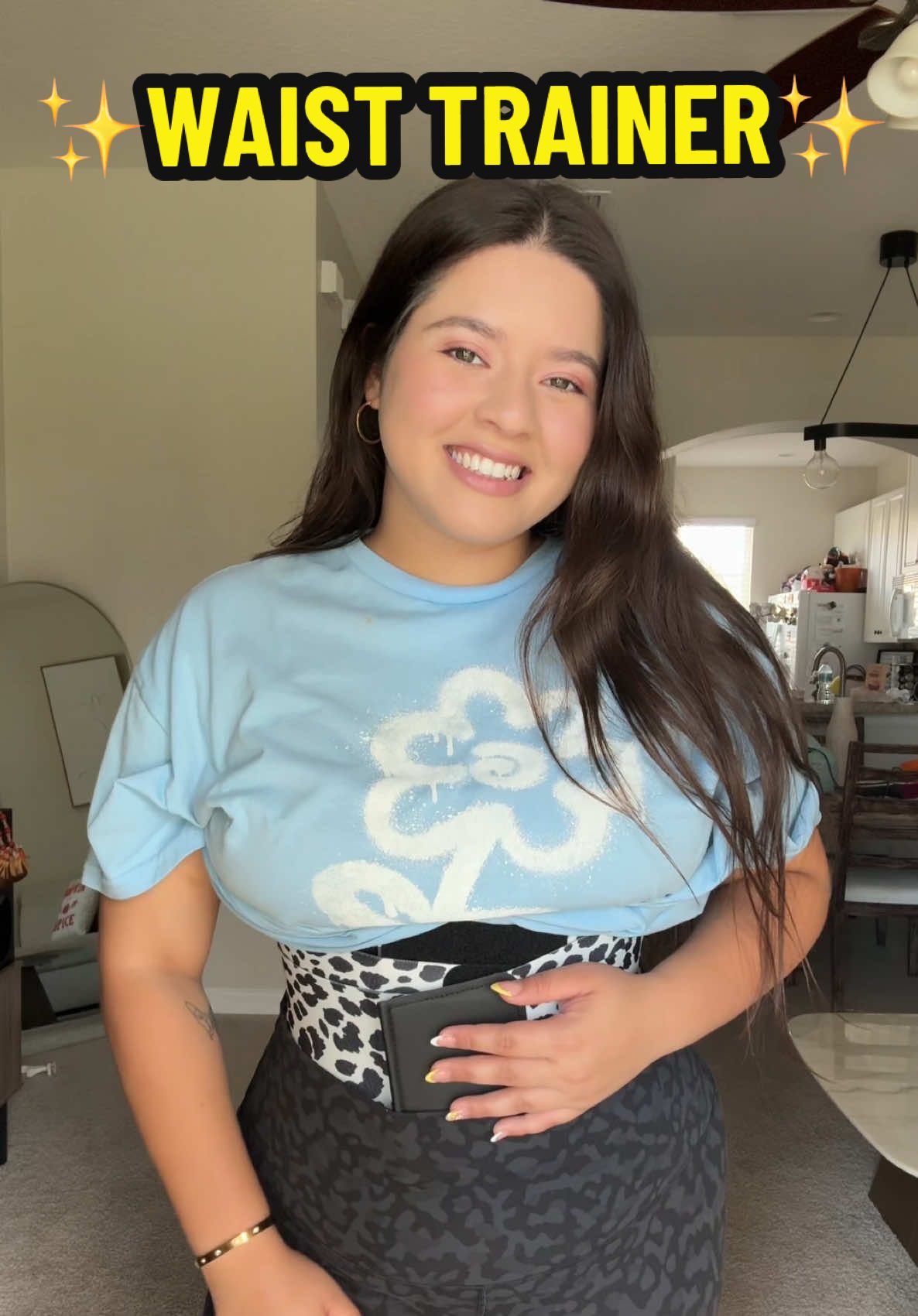 TikTok post by @meldidumpsterdive for FeelinGirl. Caption reads: Snatch your waist in style — Comfort meets....