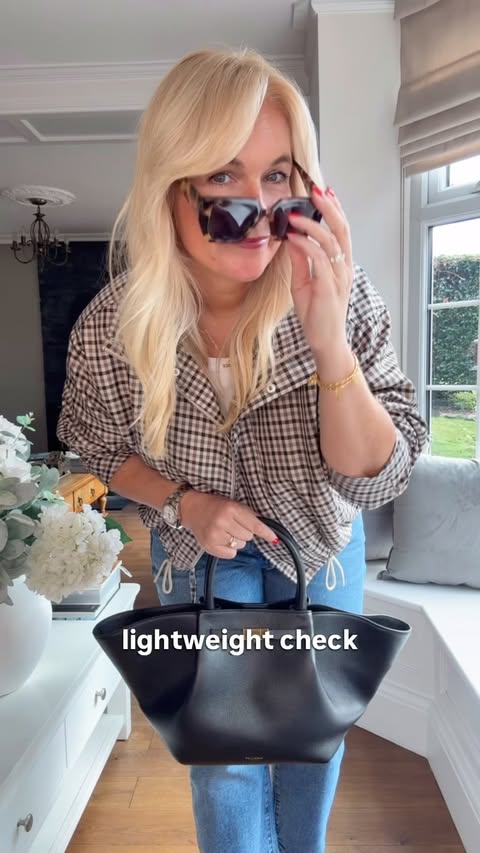 Instagram post by @lovestyle40 for DeMellier. Caption reads: [...] @nextofficial Vest @johnlewis Bag....