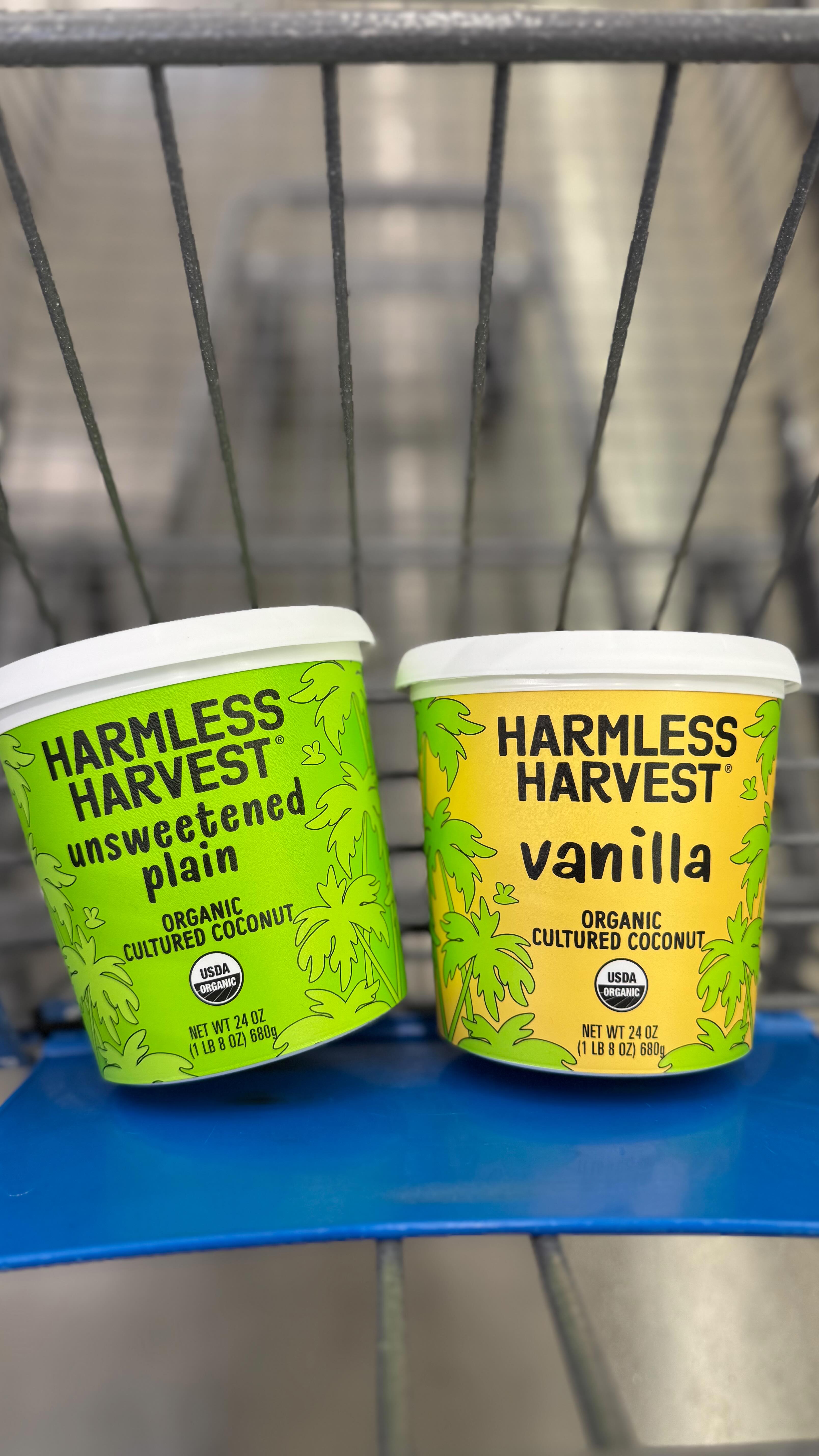 Instagram post by @walmartgems for Harmless Harvest. Caption reads: New favorite alert! 🥥 The Harmless Harvest....