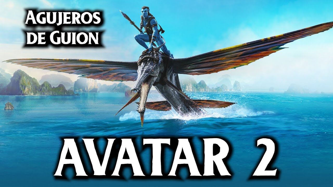 YouTube post by @AgujerosdeGuion for Nextory. Caption reads: Plot Holes: AVATAR 2: The (Un)Sense of Water....