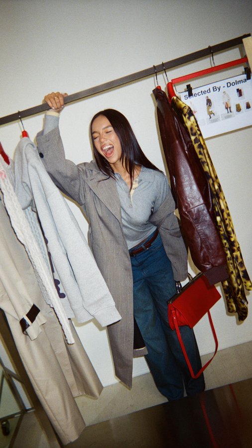 Instagram post by @dolmalisa for MAX&Co.. Caption reads: Snapshots, poses, pure vibe. 
#maxandco....