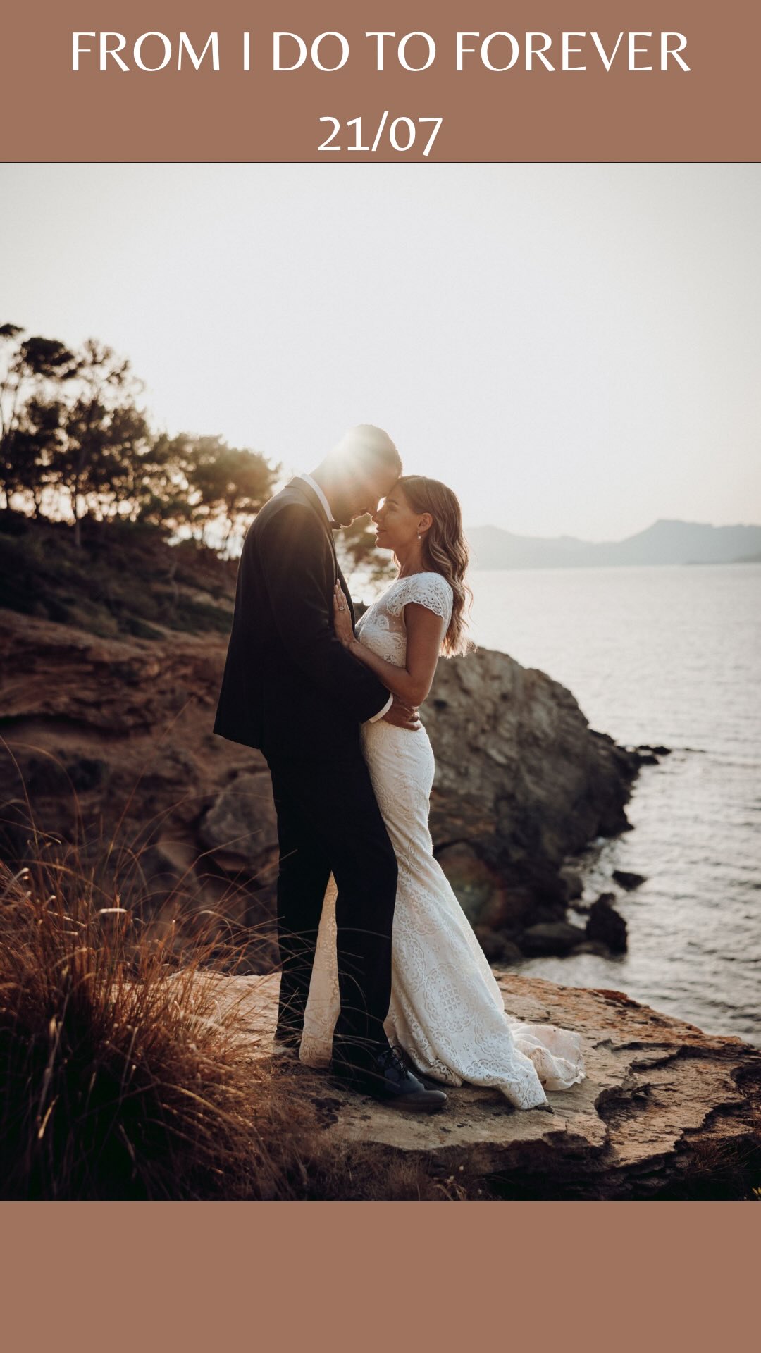 Instagram post by @adventuretravelcouples for Passion Passport. Caption reads: 21-07🤍

Still saying yes to forever — from “I do”....