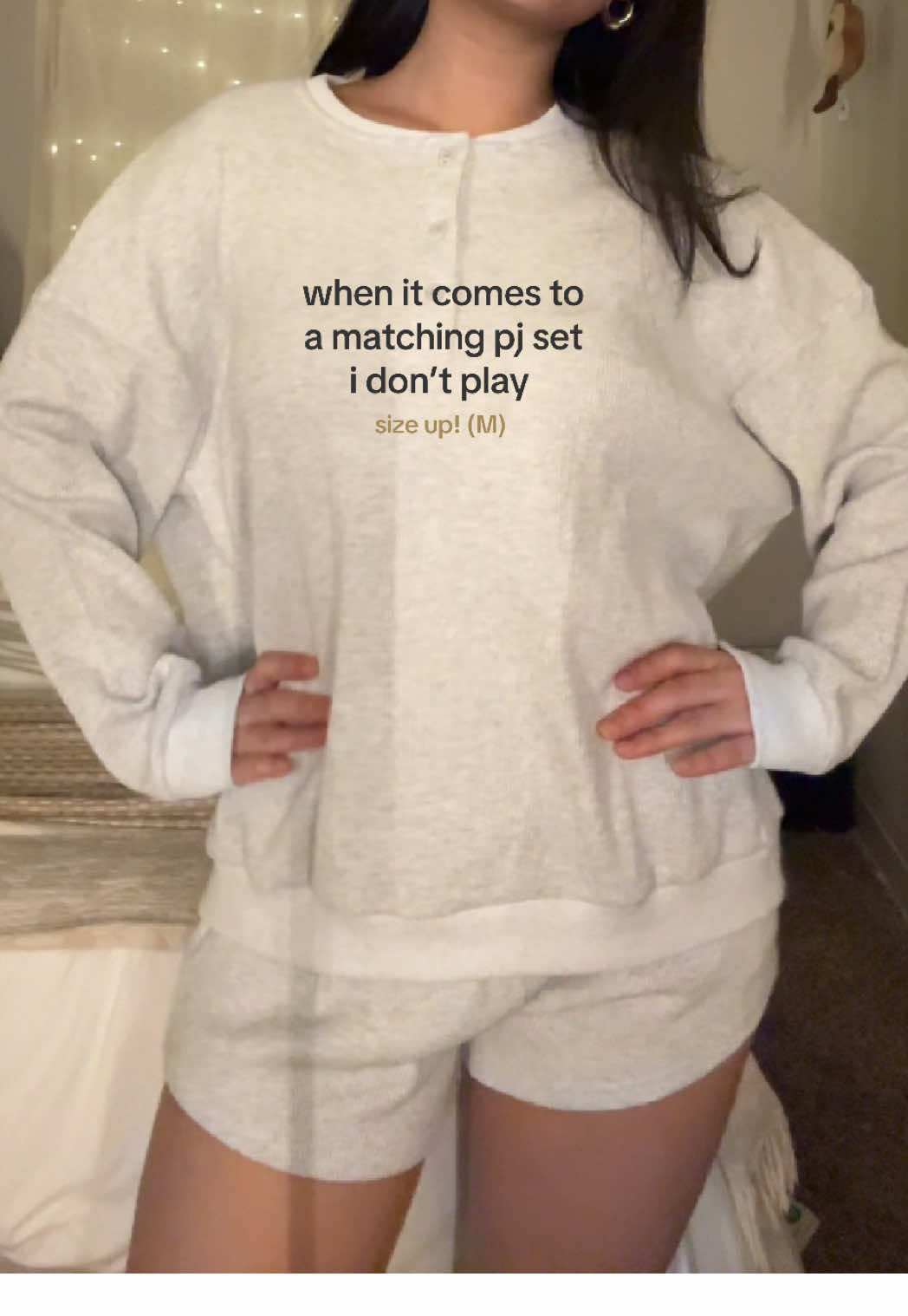 TikTok post by @imfrancesann for AnotherChill. Caption reads: waffle knit & breathable cotton..YES!....