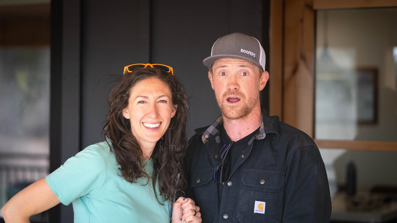 YouTube post by @TrentandAllie for SimpliSafe. Caption reads: I CAN'T BELIEVE WE ACTUALLY DID IT!!!.