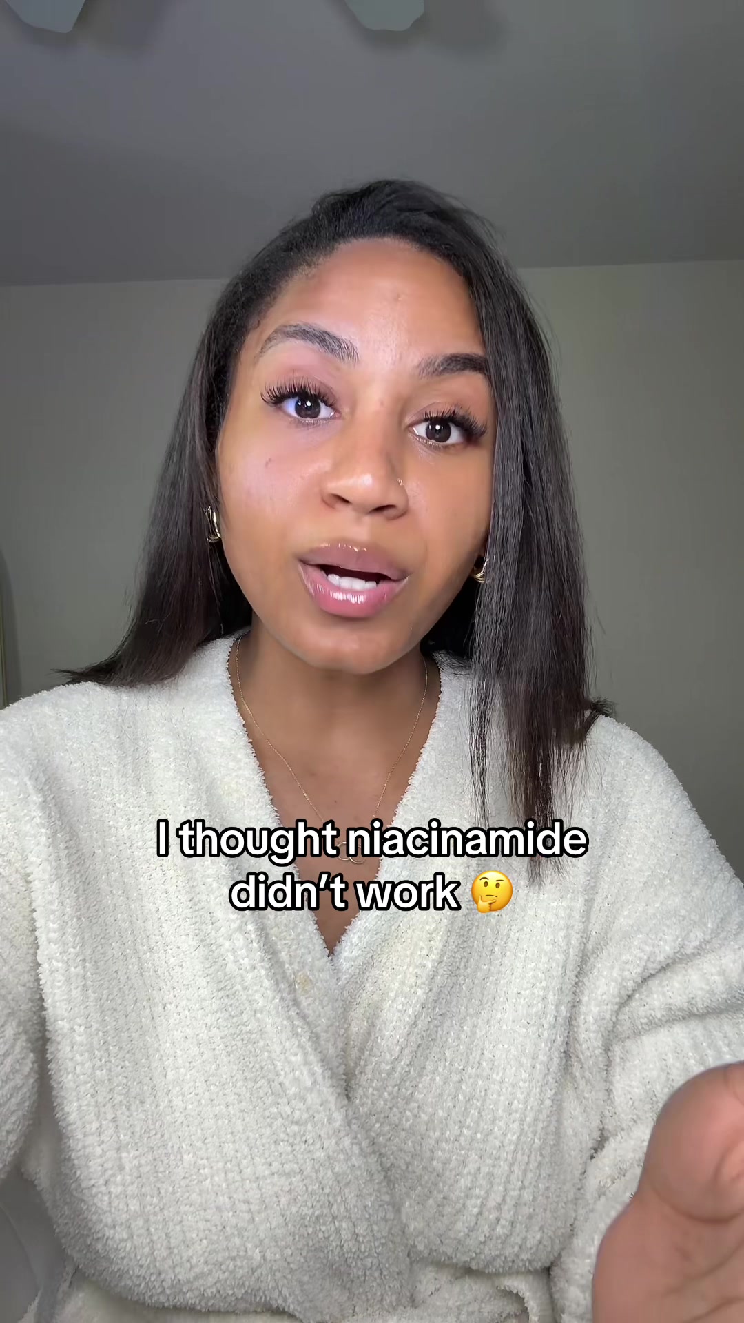 TikTok post by @kaycstash for StyleKorean US. Caption reads: [...] #kbeauty #niacinamide #darkspot....