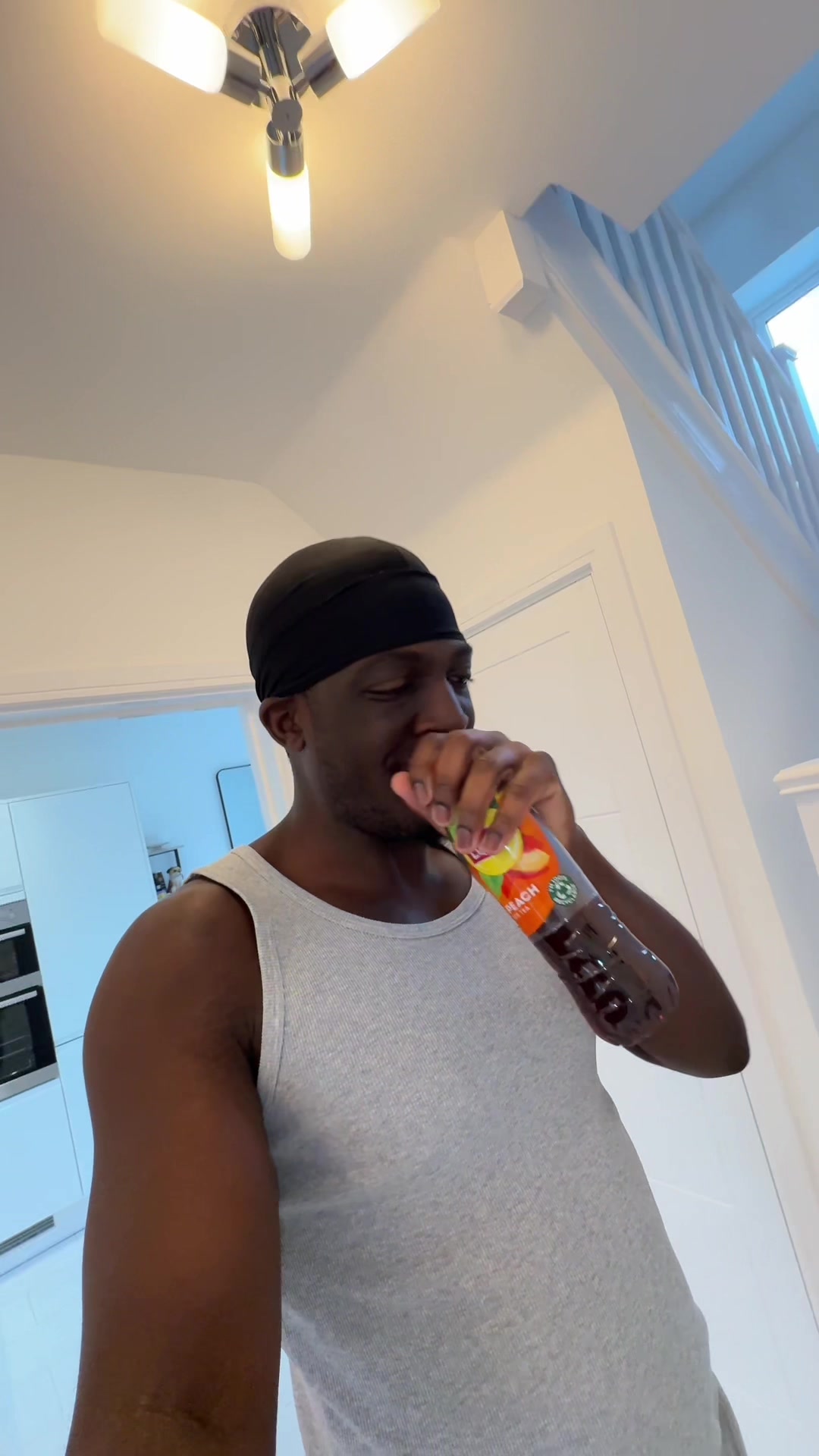 TikTok post by @yourboymoyo for Lipton Ice Tea Switzerland. Caption reads: AD - An updated house tour... @liptonicetea might....