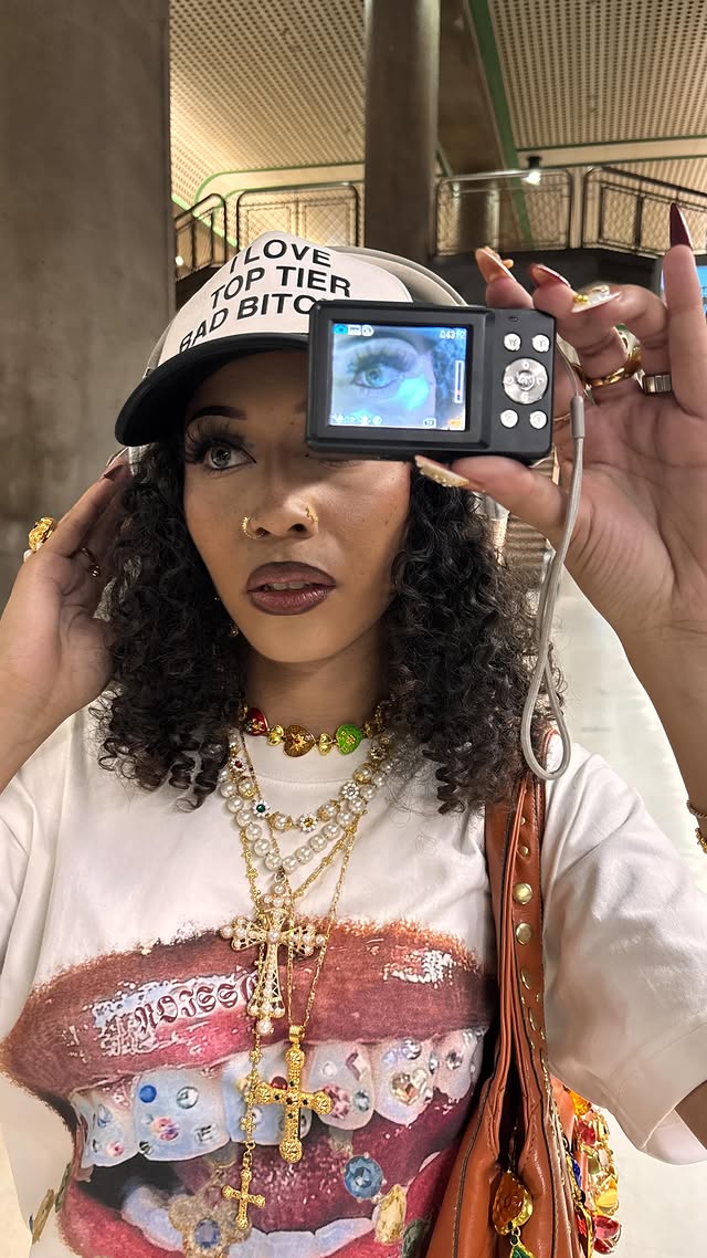 Instagram post by @boujee.syriaa for NOISSEY. Caption reads: [...] GO CRAZY STYLING!! • • • • • shirt:....