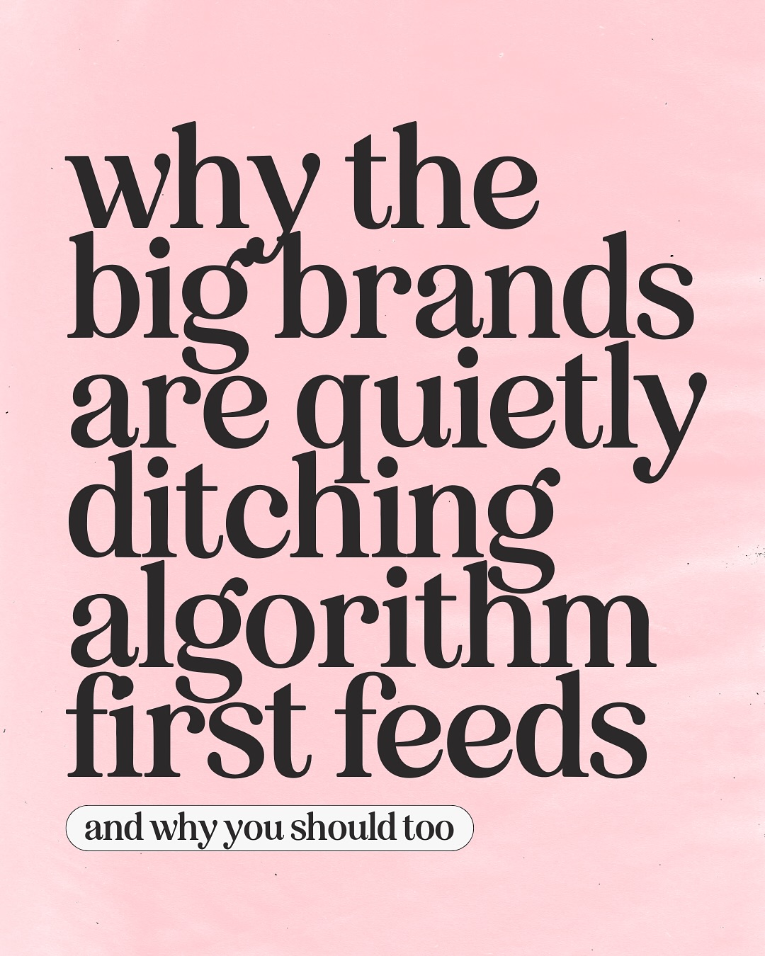 Instagram post by @prettylittlemarketer for Flodesk. Caption reads: your audience moved to private spaces while you....