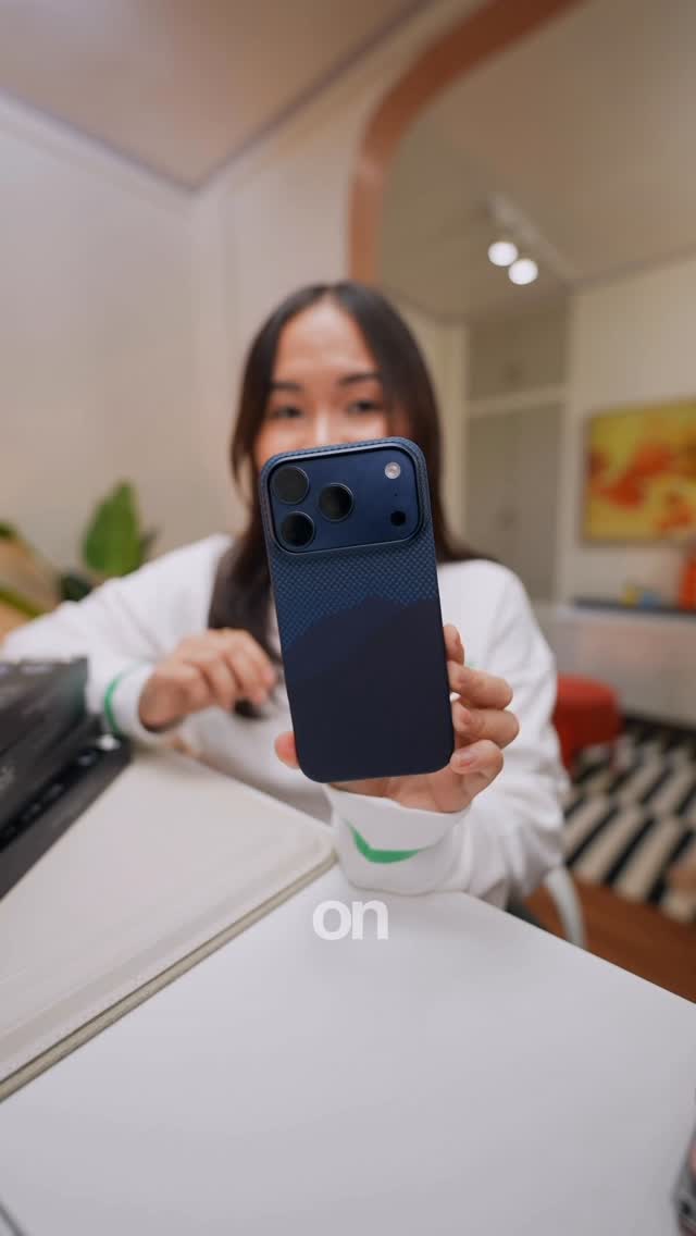 Instagram post by @marybautistayt for PITAKA. Caption reads: Pitaka cases arrived 🥳🥳🥳 #iPhone17 #iPhone17Pro.