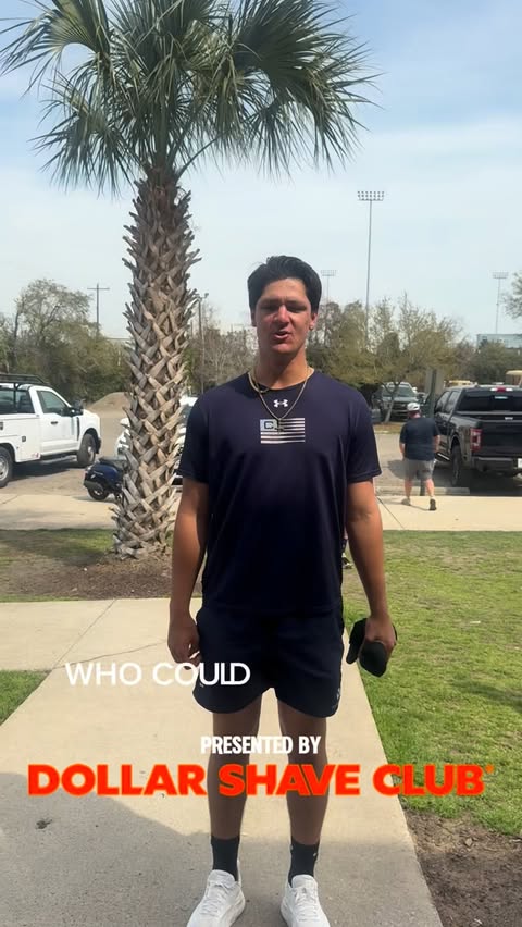Instagram post by @citadelbaseball for Dollar Shave Club. Caption reads: [...] pulling it off? 🥸 Presented by:....