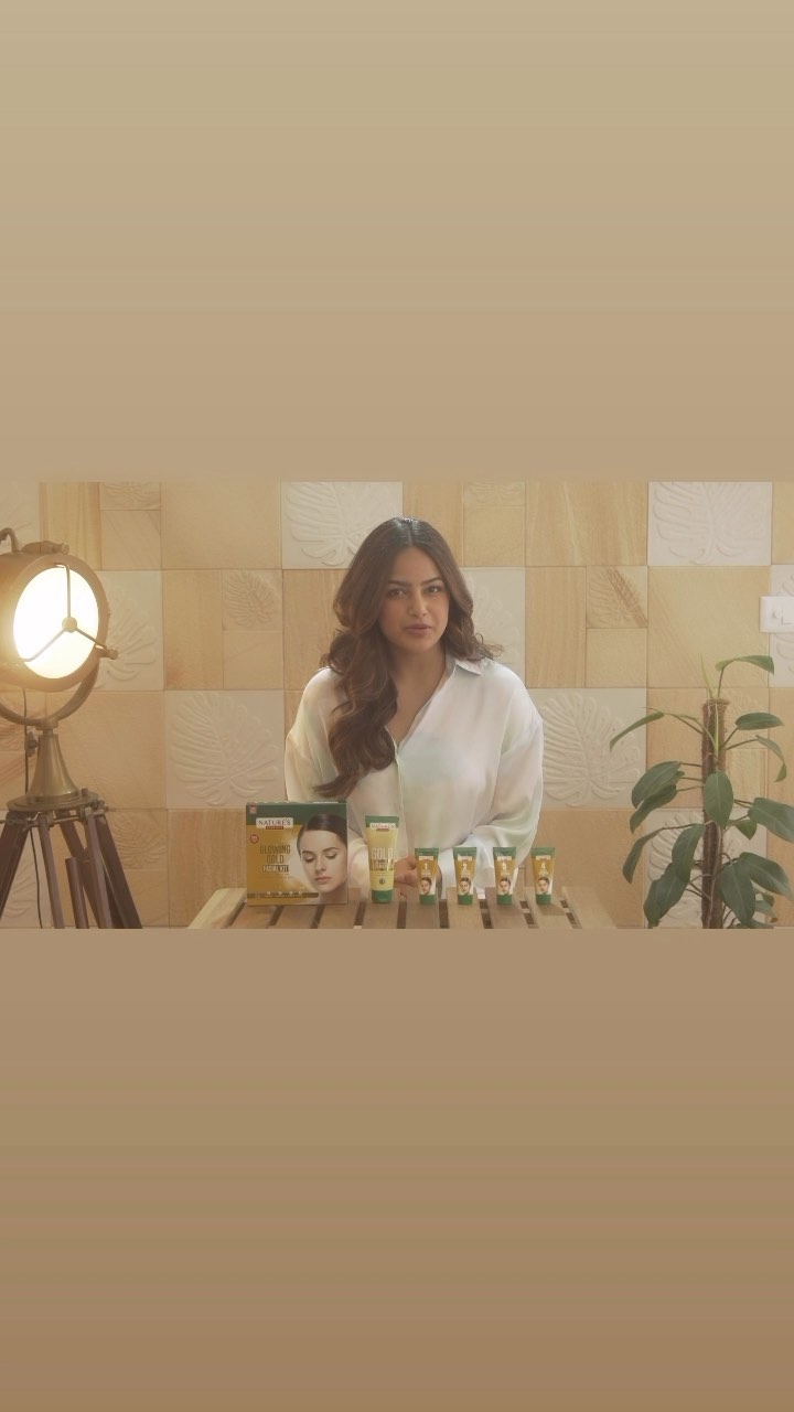 Instagram post by @harnaazsandhu_03 for Nature’s Essence. Caption reads: Celebrating Women’s Day with....
