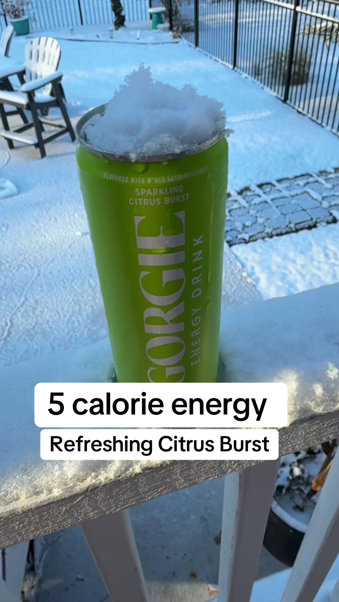 TikTok post by @queen_ellle for GORGIE. Caption reads: [...] just clean. Steady energy. #gorgiecrew....