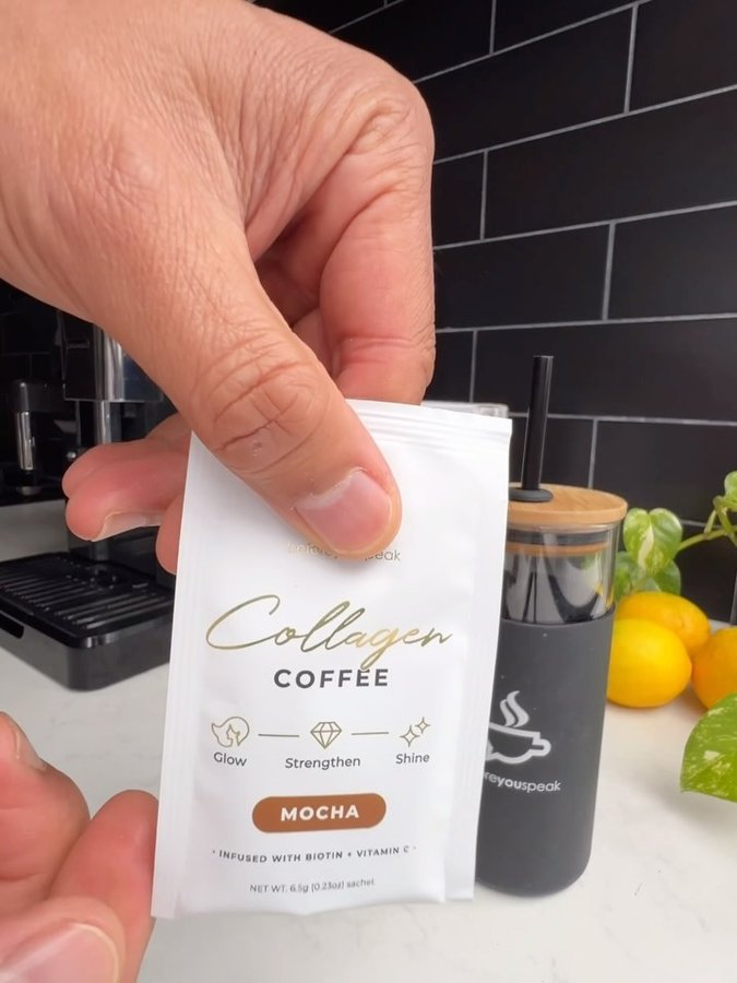 Instagram post by @marknuusteelebodystep for Beforeyouspeak Coffee. Caption reads: Making my post-vacation morning reality brighter....