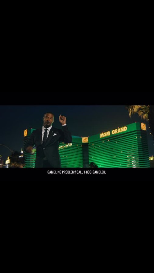 Instagram post by @betmgmcasino for BetMGM. Caption reads: Vegas lights up when you play with @BetMGMCasino.....