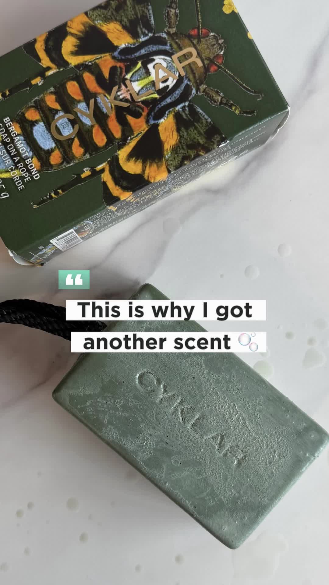 TikTok post by @thecabanamuse24 for Cyklar. Caption reads: [...] I got another scent 🤩 🧼 Loving the new....