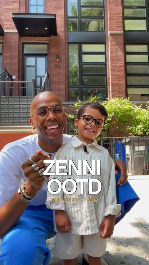 Instagram post by @therealdarrengraham for Zenni. Caption reads: [...] Back to School Edition. A fresh fit, our....