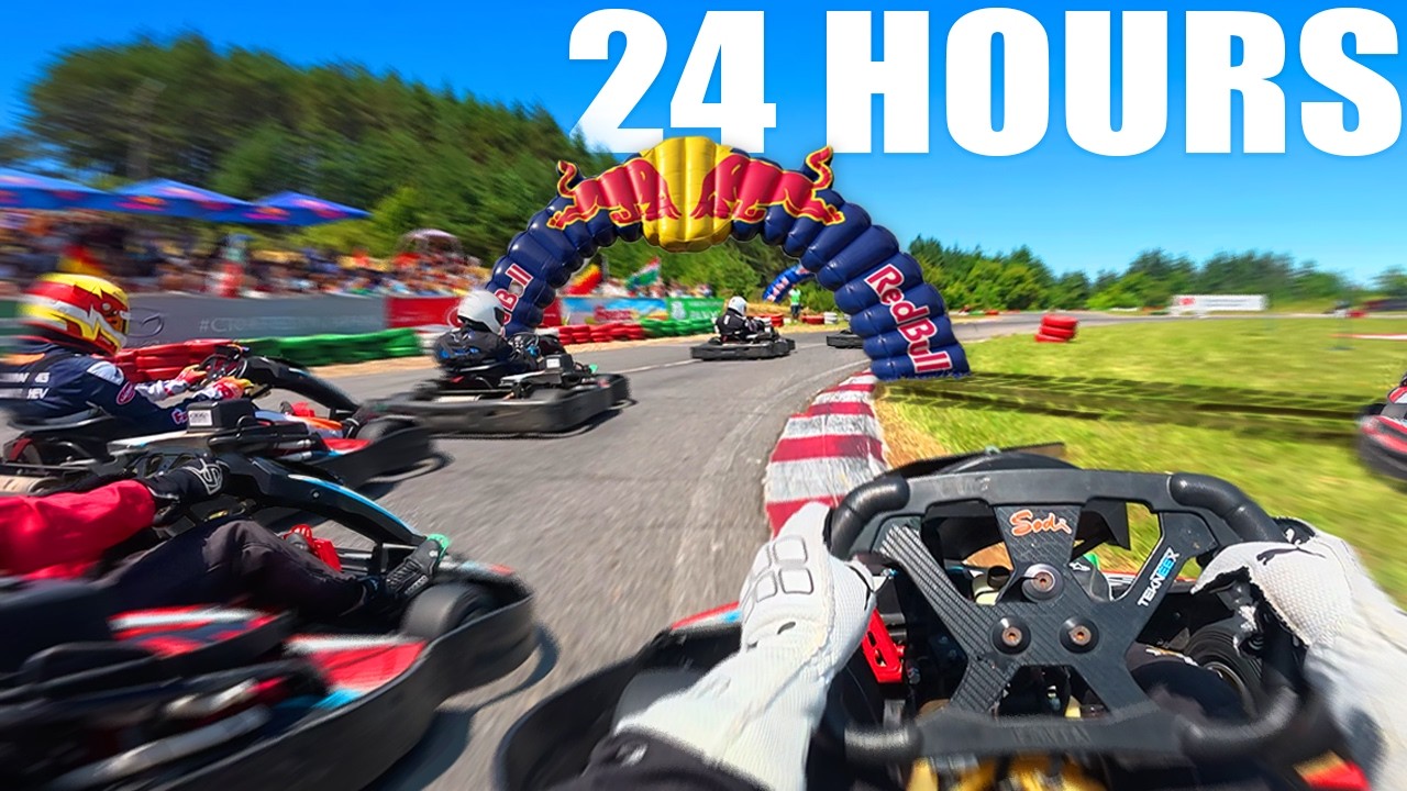 YouTube post by @CameronDasRacing for MOZA Racing. Caption reads: This shouldn't be legal...the 24 Hours of Bulgaria.