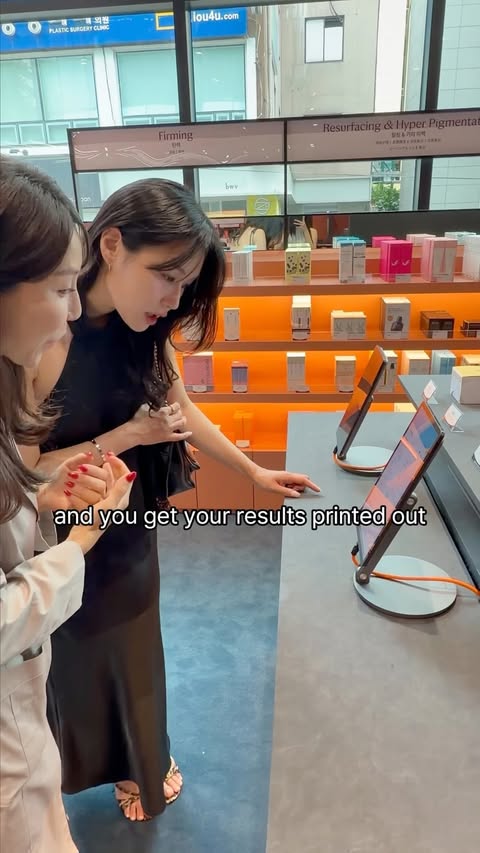 Instagram post by @chxrryglowy for OWM Pharm. Caption reads: skincare shopping with an actual pharmacist 👩‍⚕️✨....