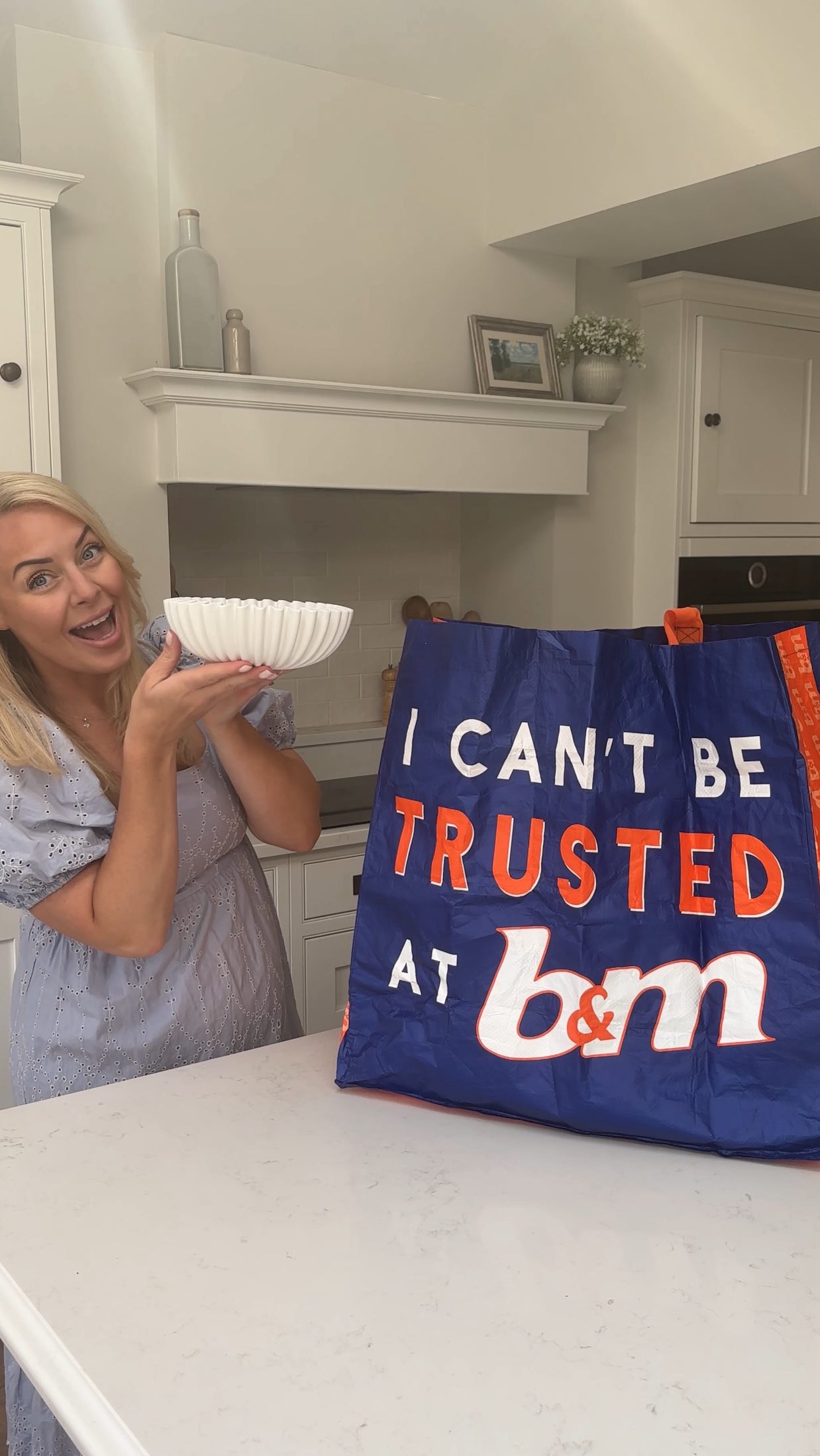 Instagram post by @thecheshiregreyhome for B&M Stores. Caption reads: Home Haul ✨

I just had to share with you some....