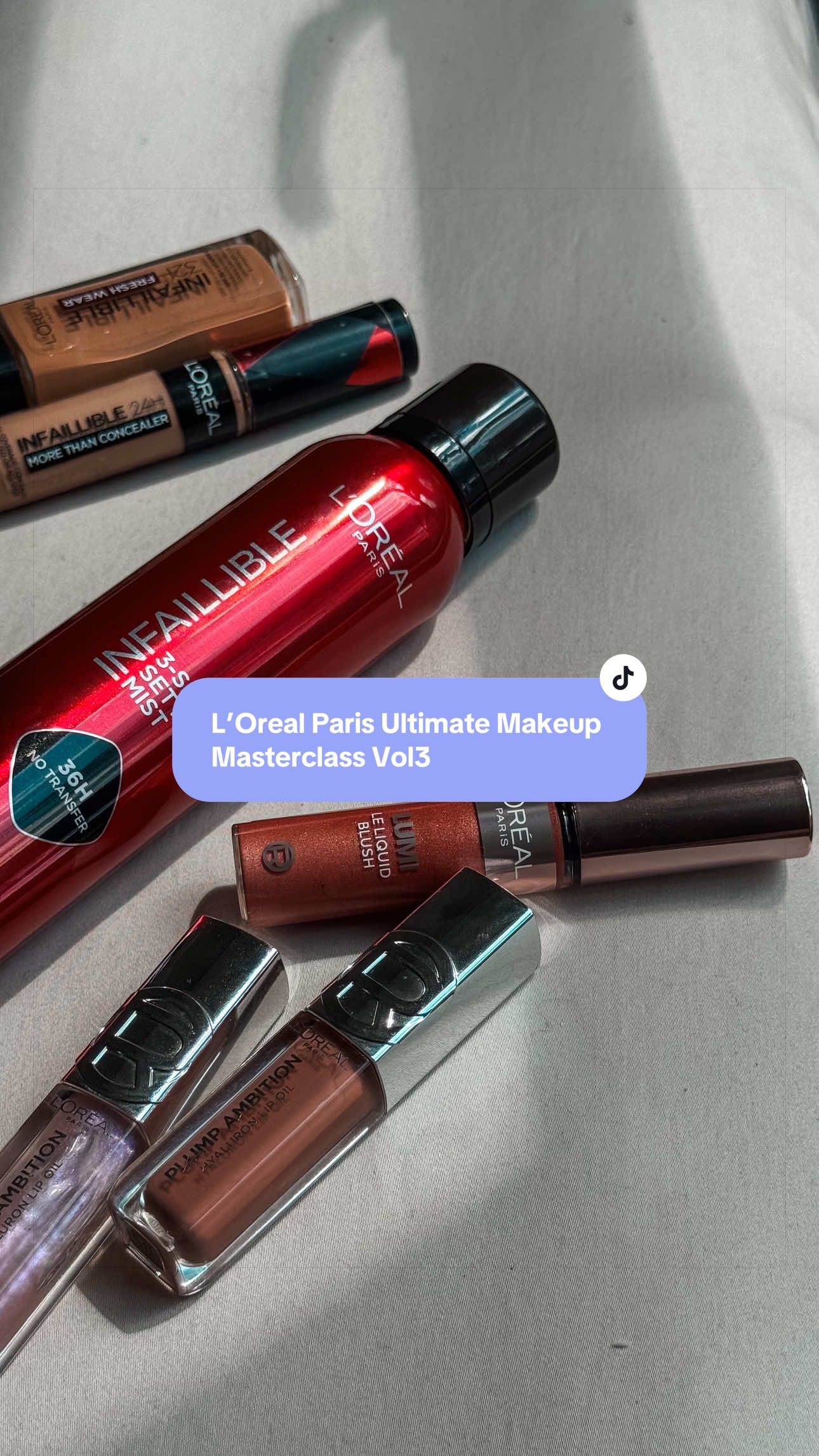 TikTok post by @im_amberjade for L'Oréal Paris South Africa. Caption reads: Do you know that a ticket to this event gets you a....