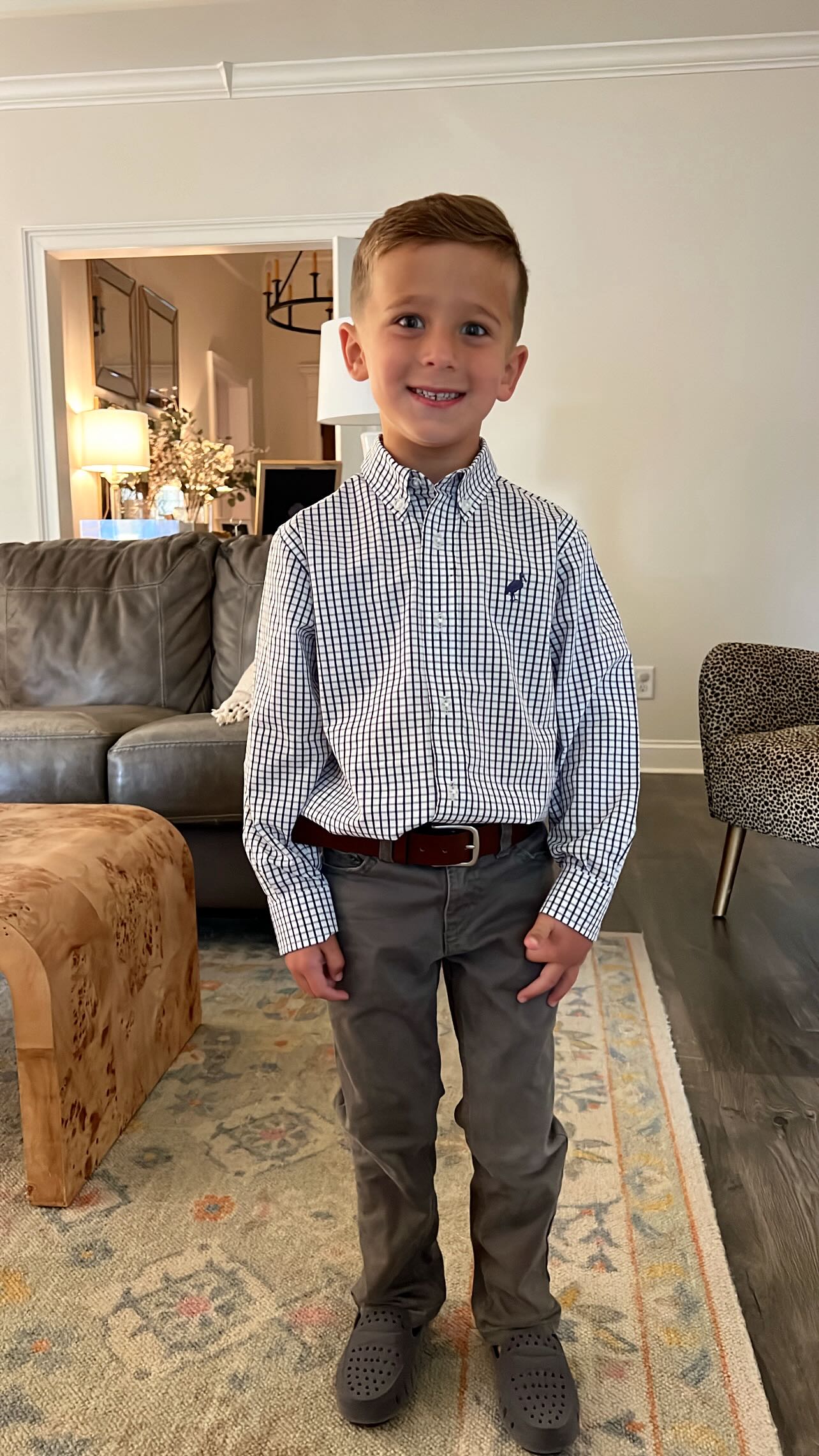 Instagram post by @carlyskennedy for Floafers. Caption reads: clay k’s first #grwm in the new fall @floafers and....