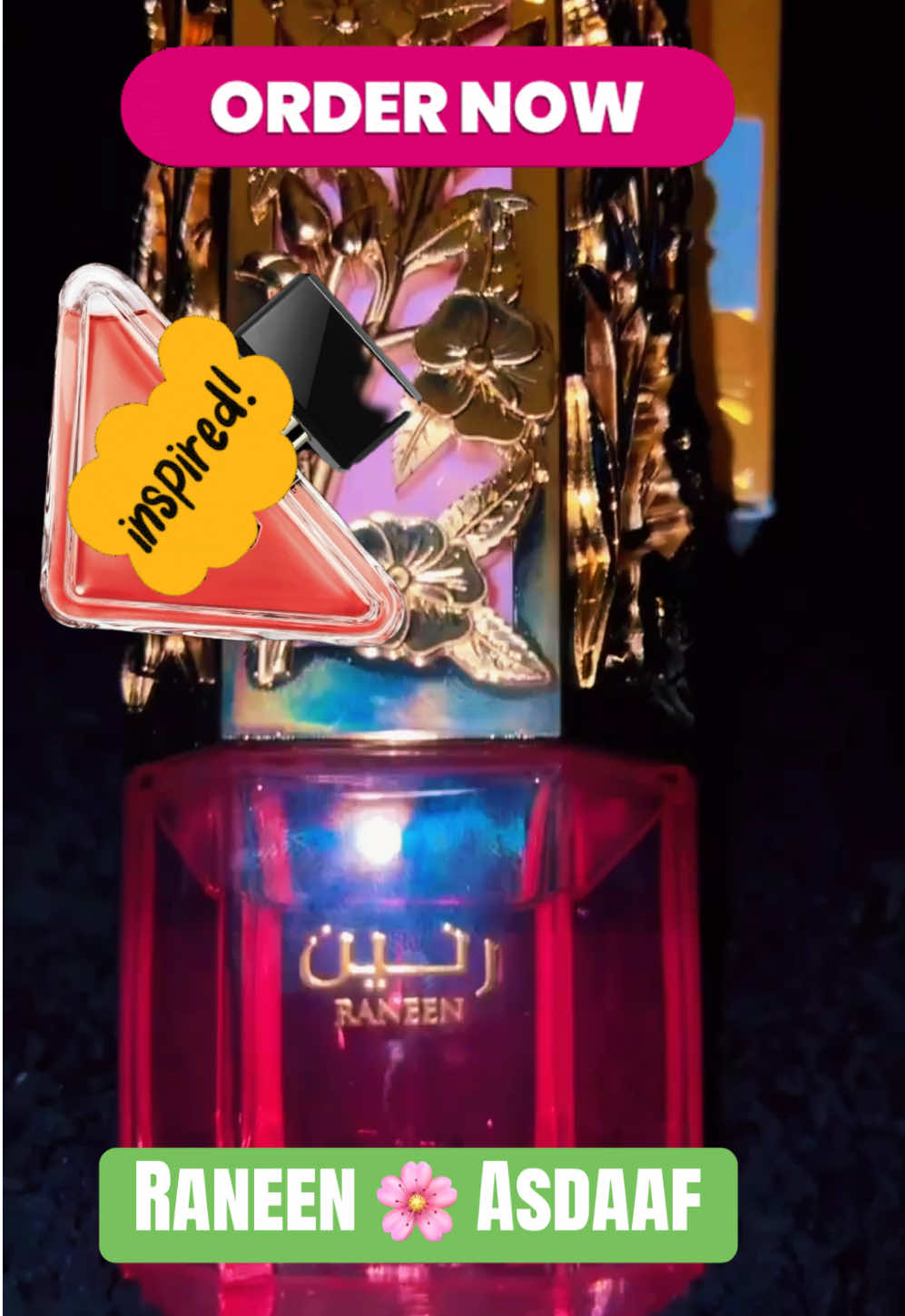 TikTok post by @scent.collective for Oudware. Caption reads: [...] popular scent Raneen 🌸 by Asdaaf . @oudware....
