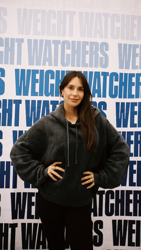 Instagram post by @piabaroncini for WeightWatchers. Caption reads: [...] from our event with @pvolve and....