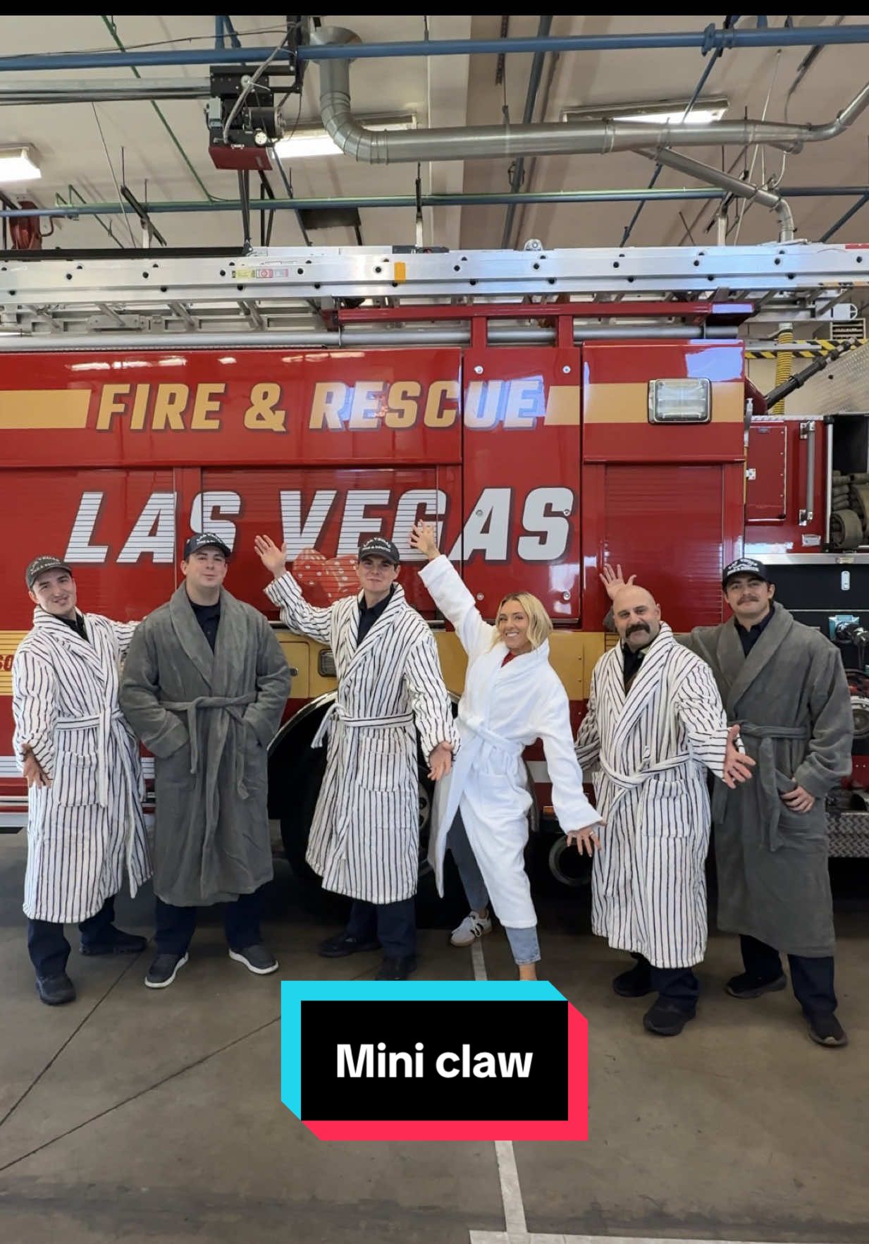 TikTok post by @serenaneel for COZY EARTH. Caption reads: Field trip !!! 🚒🧯🔥 #miniclaw #cozyearthpartner....