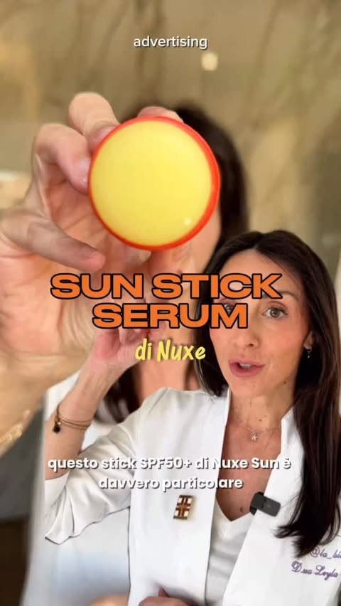 Instagram post by @la_bicer for NUXE. Caption reads: #ADV @nuxe ➡️Novità spf50+ in stick: uno [...].