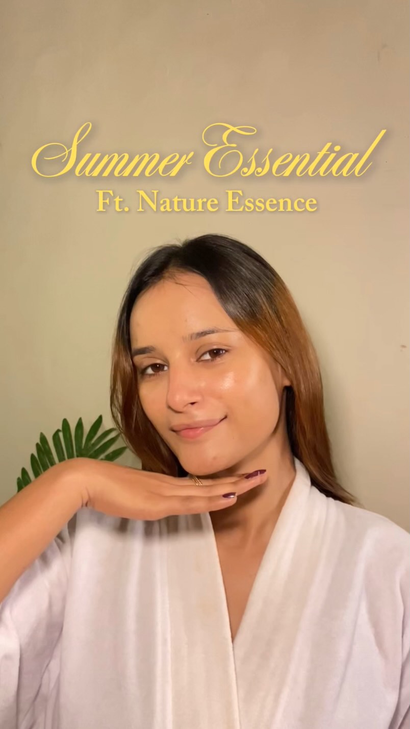 Instagram post by @iqra_mehnaaz_shaikh for Nature’s Essence. Caption reads: @naturesessenceofficial to the rescue✨

Product....