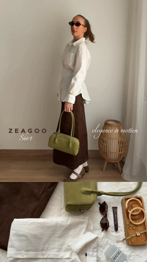 Instagram post by @ugcwithmmariam for Zeagoo. Caption reads: effortless looks, each one capturing Zeagoo’s ....