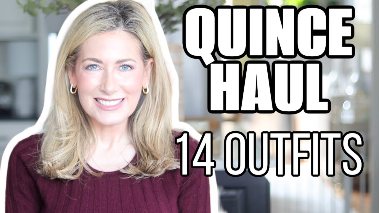 YouTube post by @MsGoldgirl for Flodesk. Caption reads: How To Style Quince: Luxury Basics Haul & Outfit....