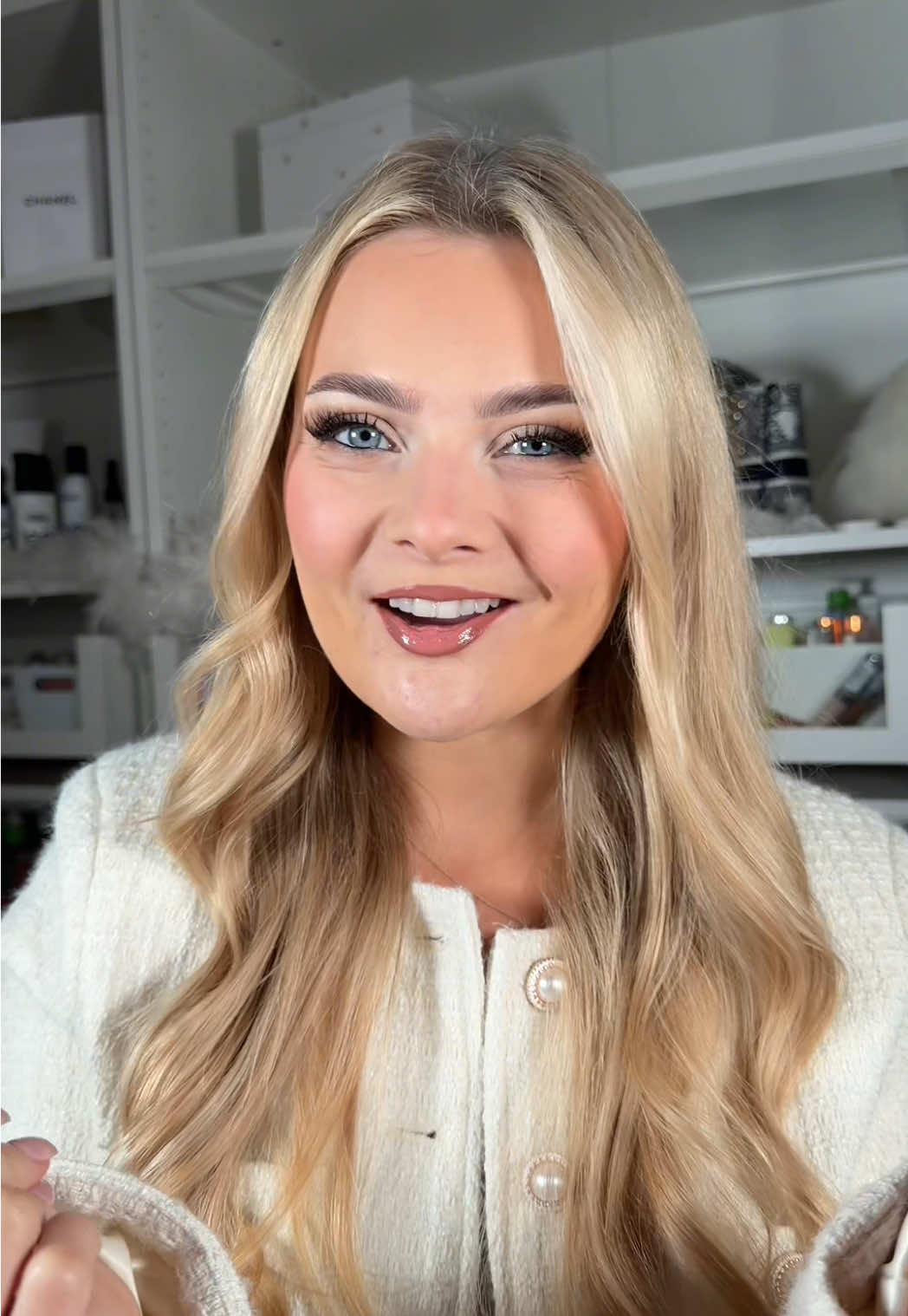 TikTok post by @kristywebley for ONE SIZE BEAUTY. Caption reads: AD Cardiff Sephora Opening vlog and tour! 🤍 store....