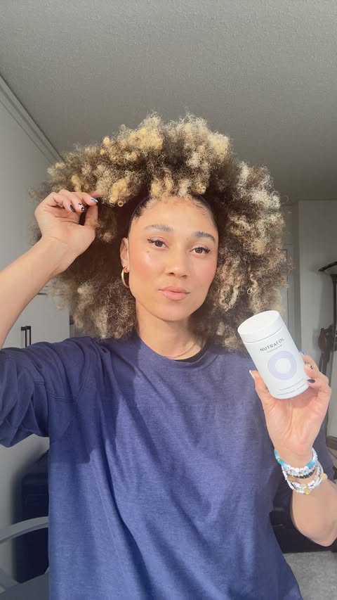 Instagram post by @allymisslove for Nutrafol. Caption reads: ✨#NutrafolPartner Okay but… ✨why did nobody warn....