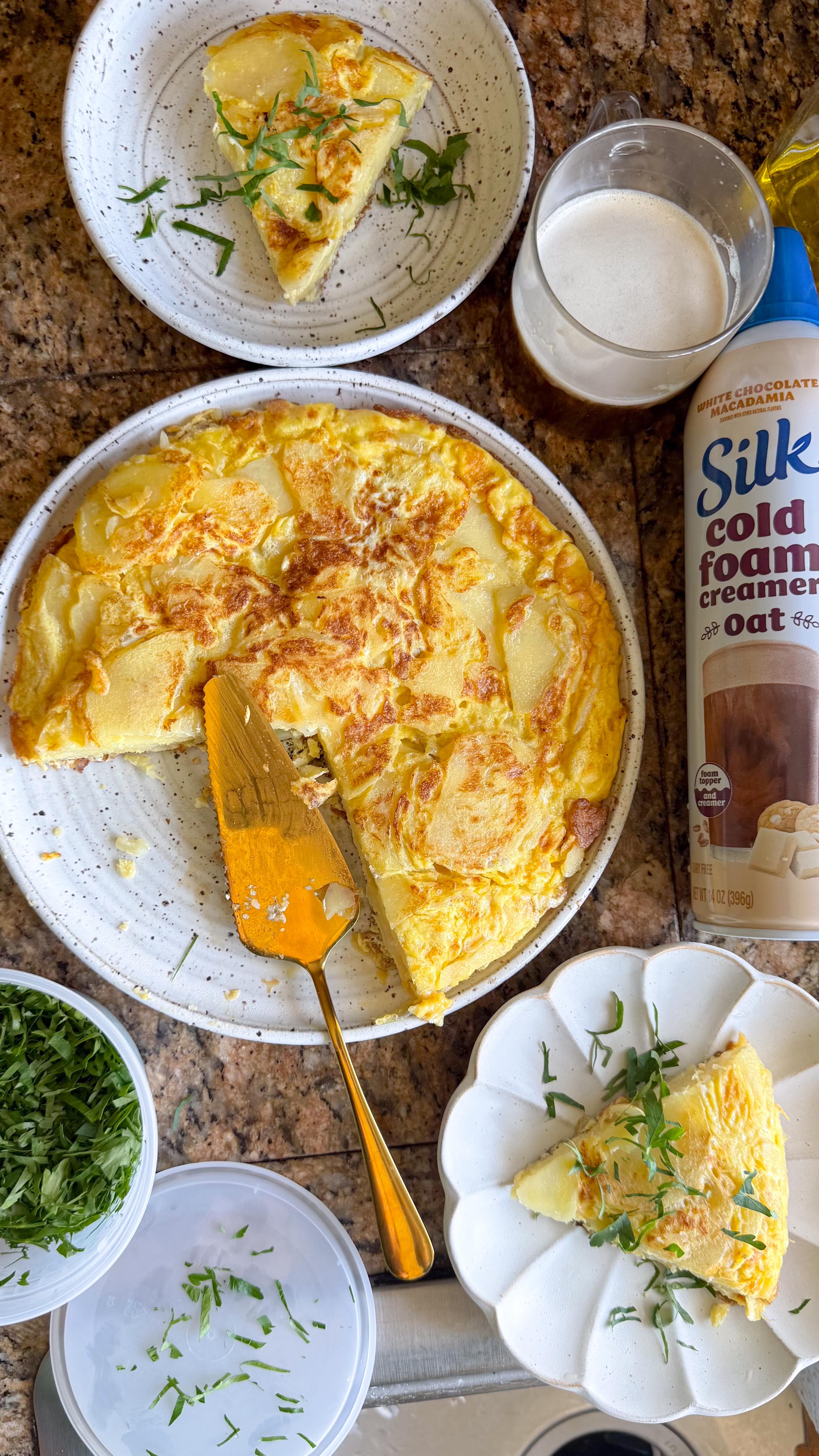 Instagram post by @girlfromcalifornia for Silk. Caption reads: #ad girl math says we saved money by making brunch....