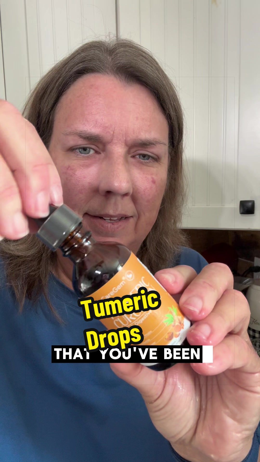 TikTok post by an influencer for CareGem. Caption reads: [...] #tumeric #dealsforyoudays @CareGem....